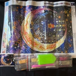 New Diamond Art Moon and Stars with All Accessories